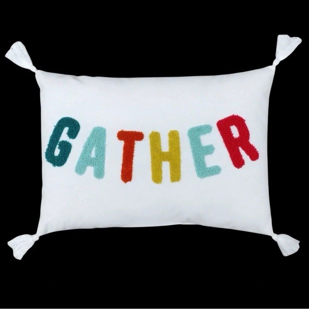 Gather Decorative Pillow 10” x 14”‎ NEW